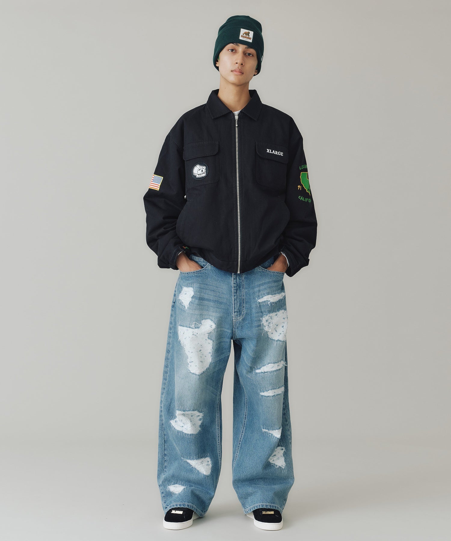 กางเกงยีนส์ผ้าเดนิม Xlarge รุ่น BAGGY DENIM PANTS