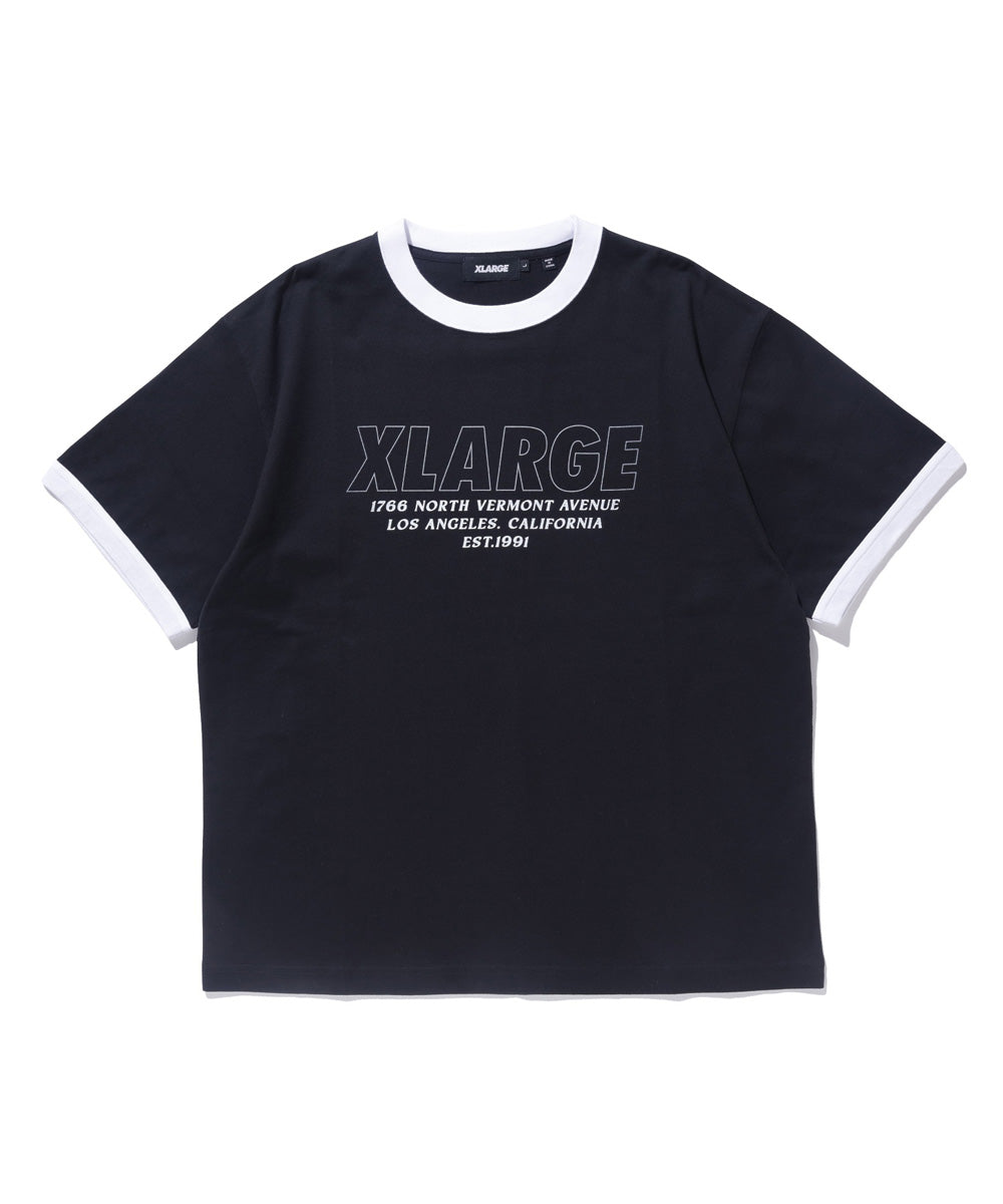 เสื้อยืดแขนสั้น XLARGE รุ่น STORE ADDRESS RINGER S/S TEE