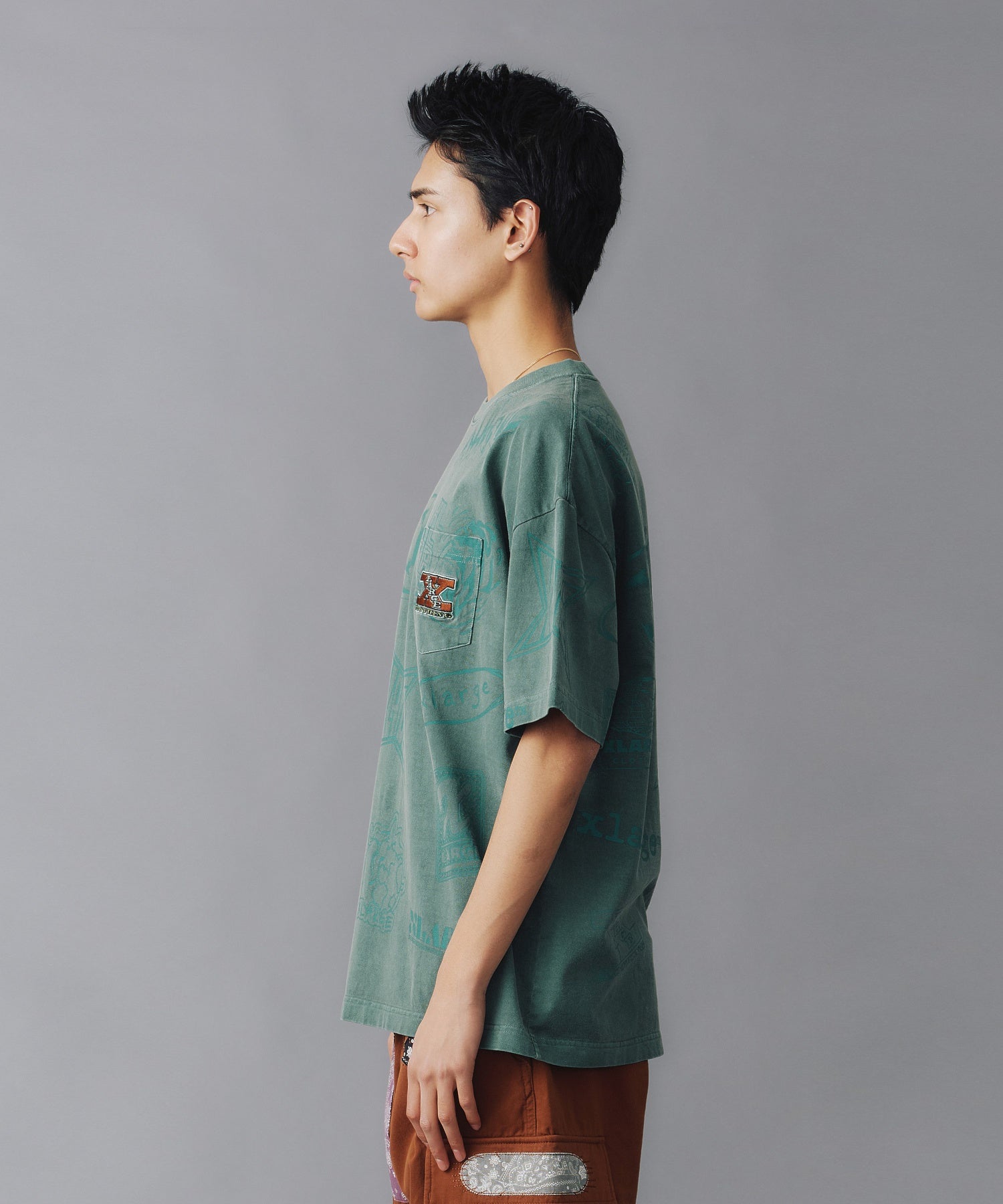 เสื้อยืดแขนสั้น XLARGE รุ่น Allover Printed S/S Pocket Tee