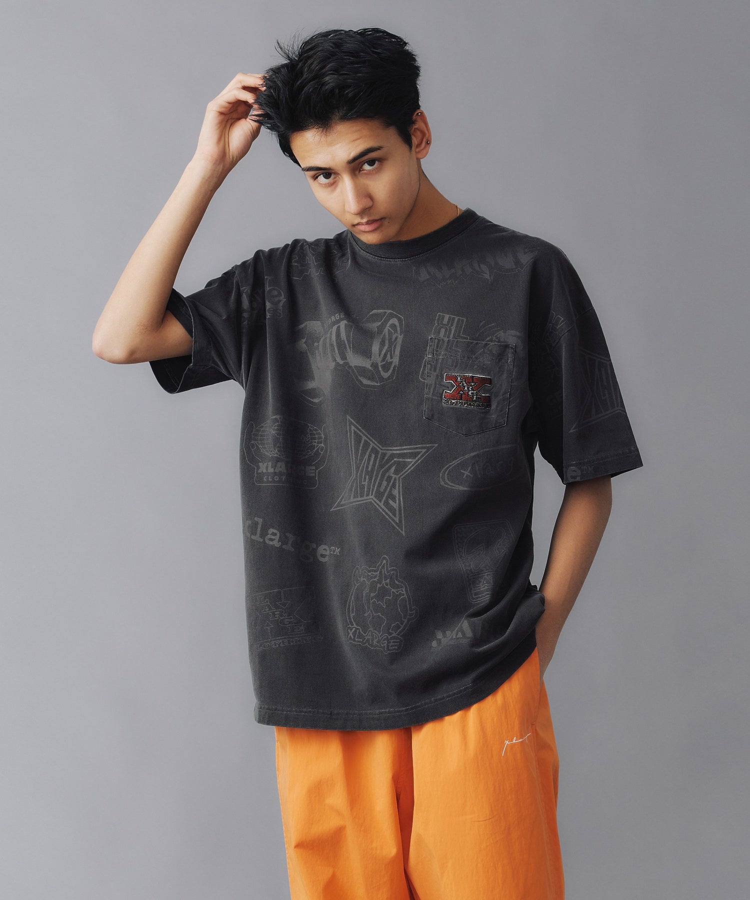 เสื้อยืดแขนสั้น XLARGE รุ่น Allover Printed S/S Pocket Tee