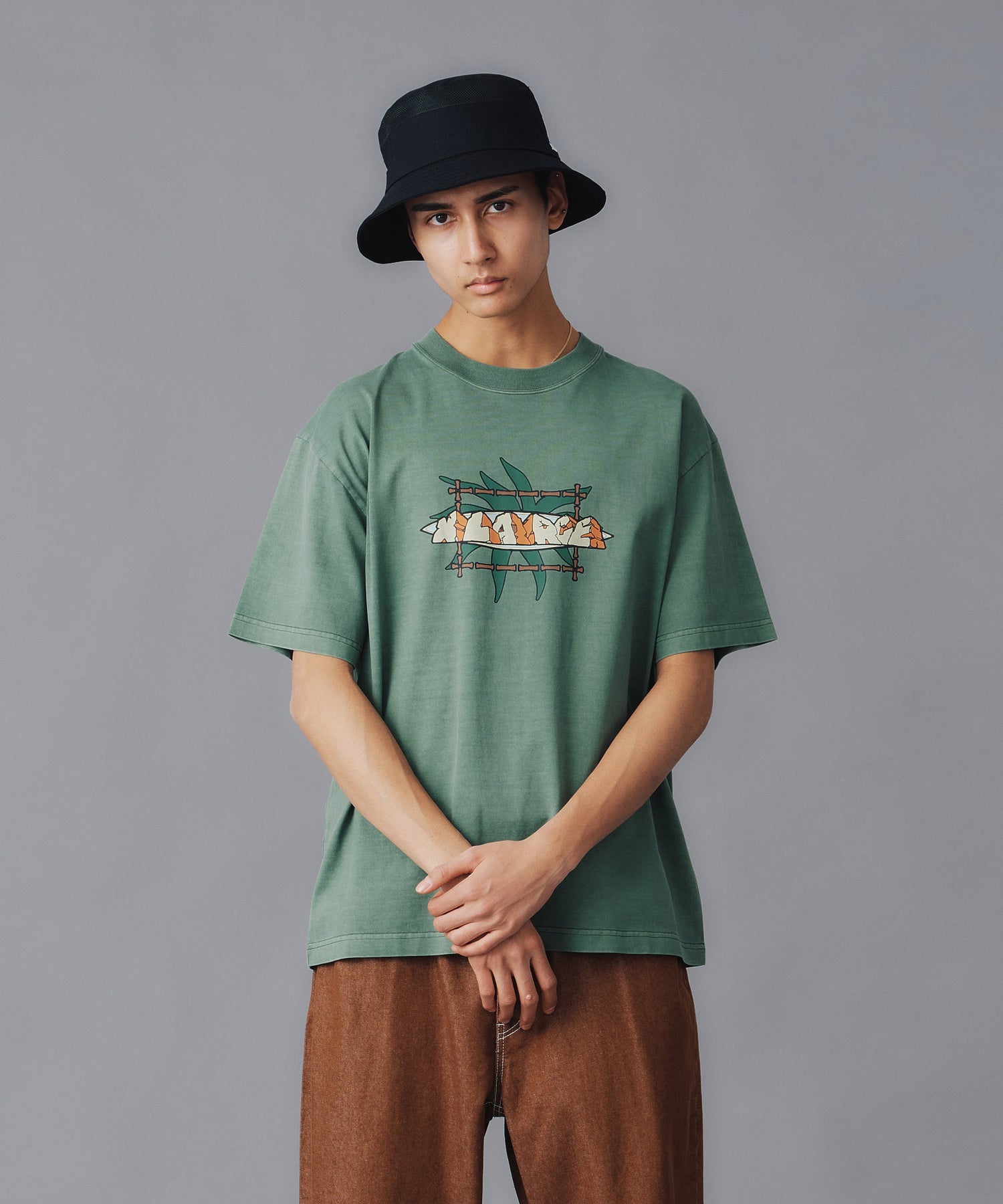 เสื้อยืดแขนสั้น XLARGE รุ่น PIGMENT DYED STONE MONUMENT S/S TEE