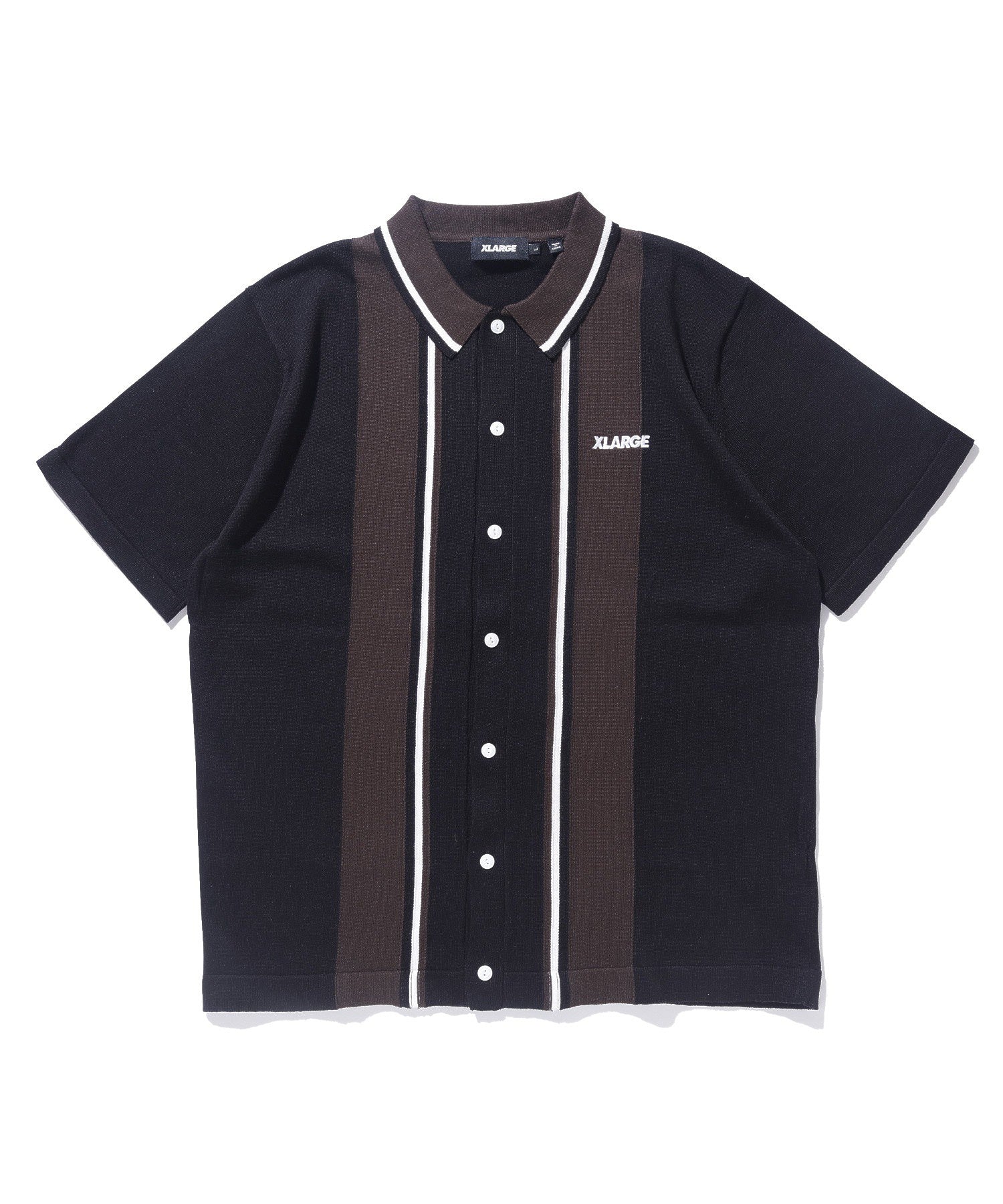 เสื้อโปโล XLARGE รุ่น LINE KNIT S/S SHIRT