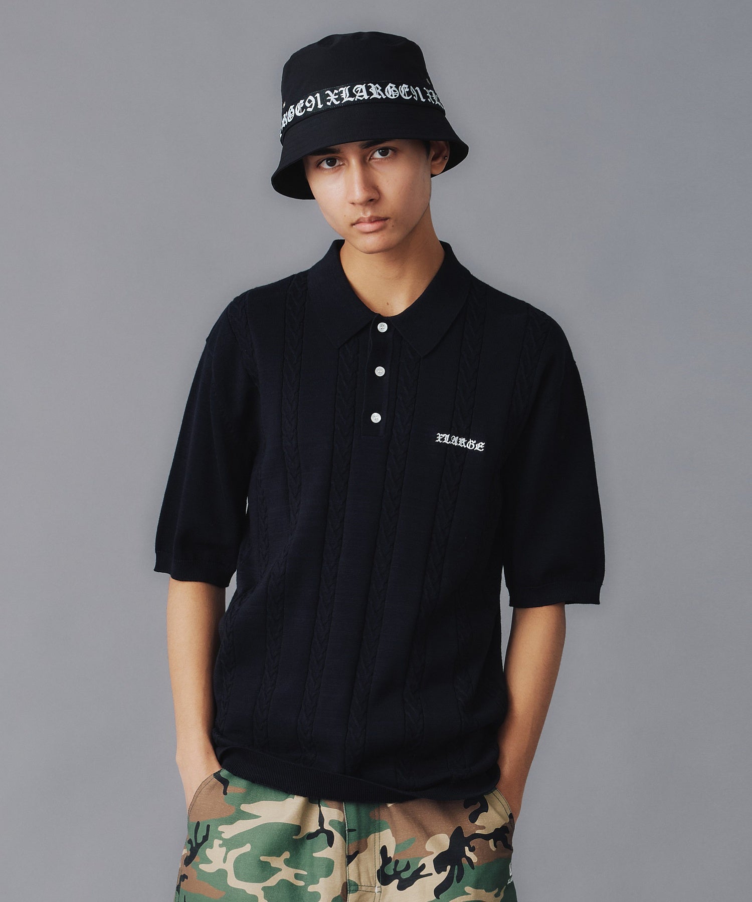 เสื้อโปโล XLARGE รุ่น EMBROIDERED LOGO KNIT POLO SHIRT