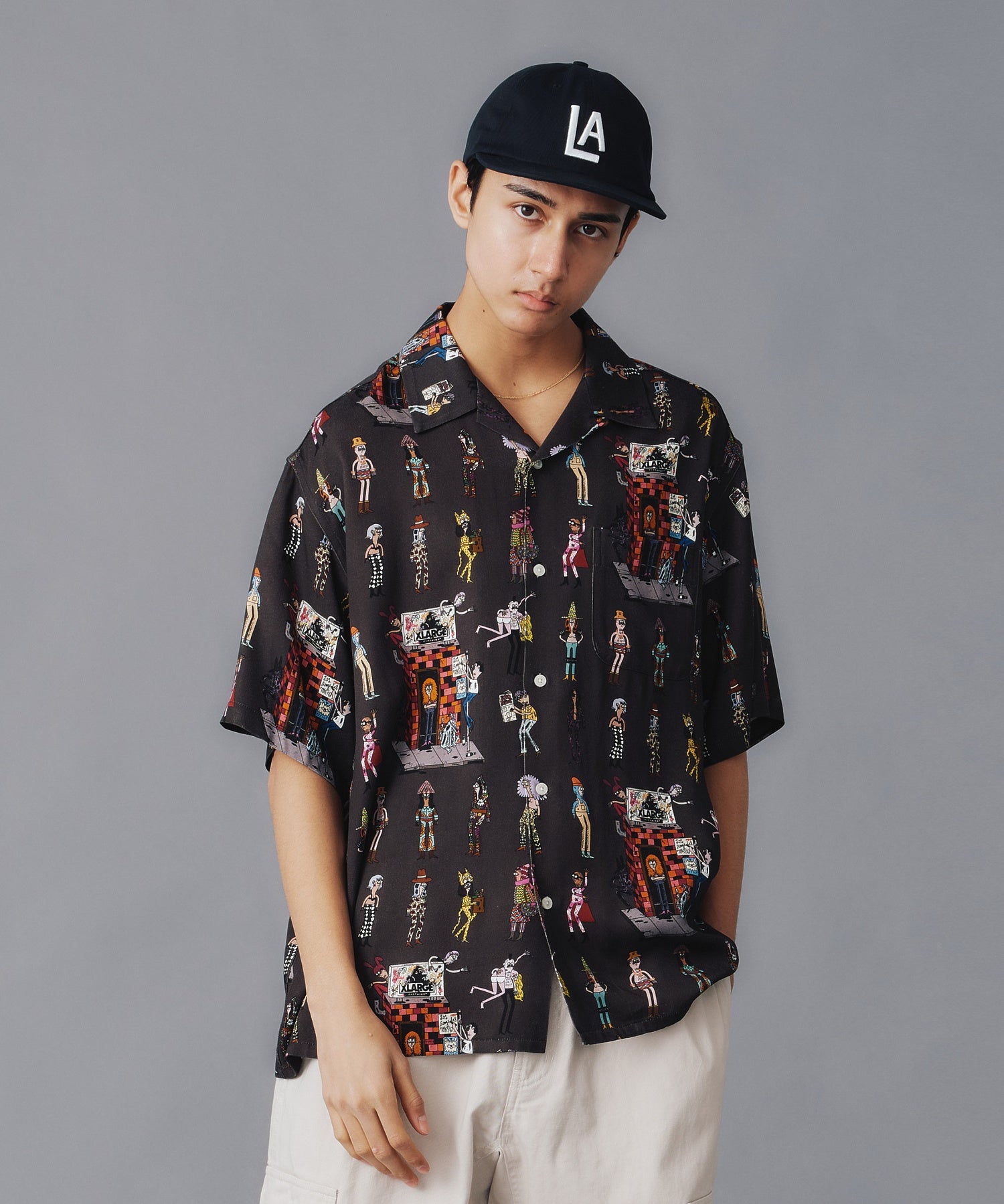 เสื้อเชิ้ต XLARGE รุ่น LIFE PATTERN S/S SHIRT