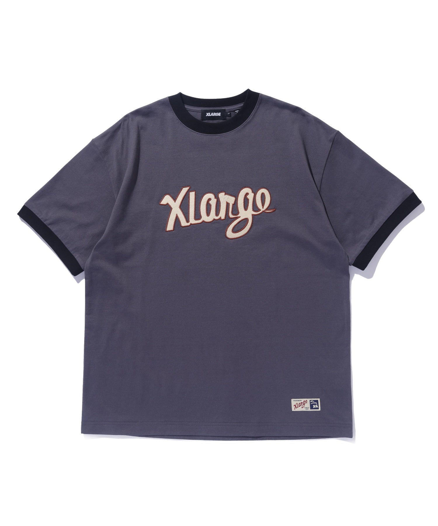 เสื้อยืดแขนสั้น XLARGE รุ่น Retro Script Logo Ringer S/S Tee