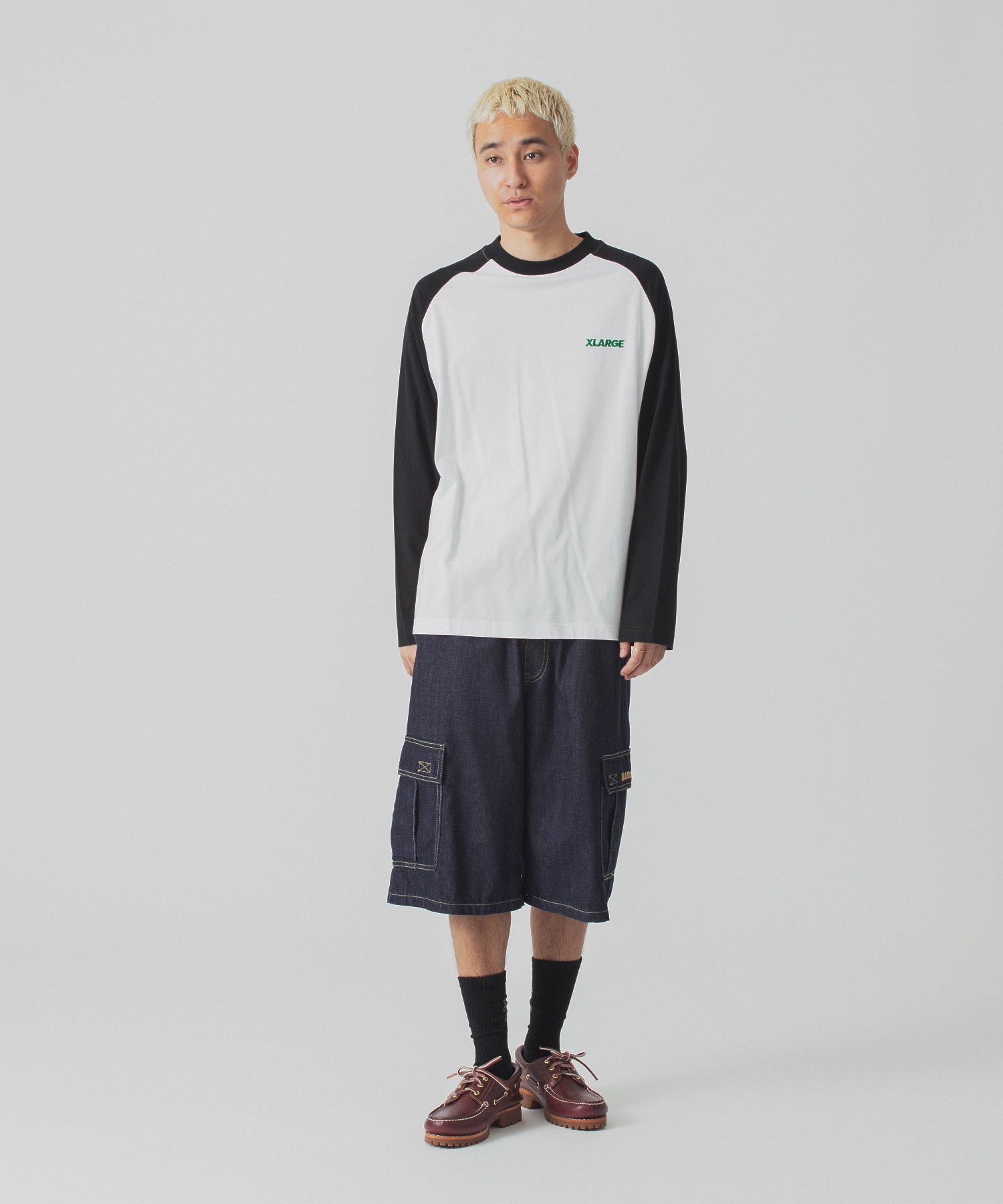 เสื้อยืดแขนยาว XLARGE รุ่น Slanted OG Raglan L/S Tee