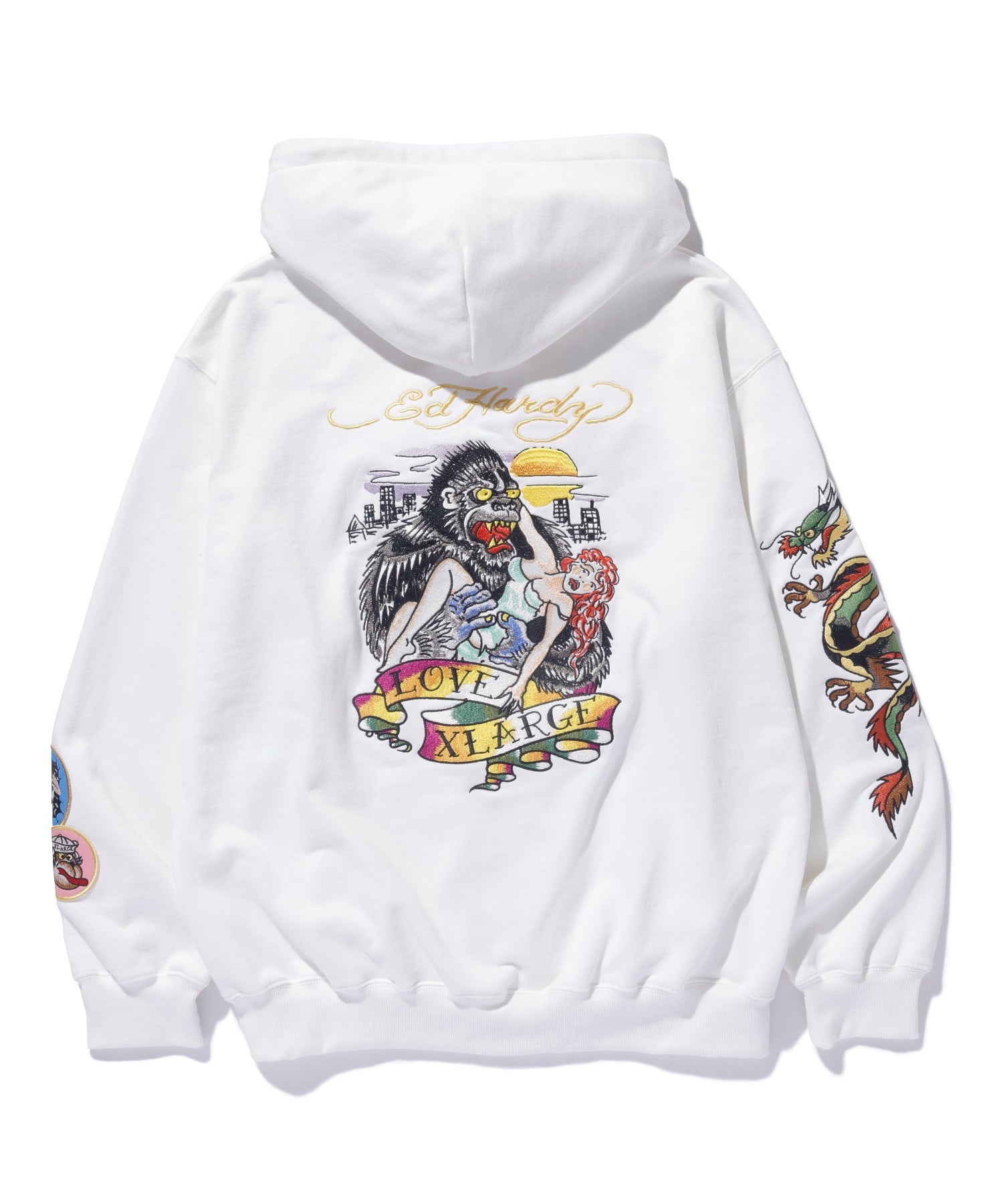 เสื้อฮู้ด XLARGE รุ่น XLARGE x Ed Hardy Zip Hooded Sweatshirt