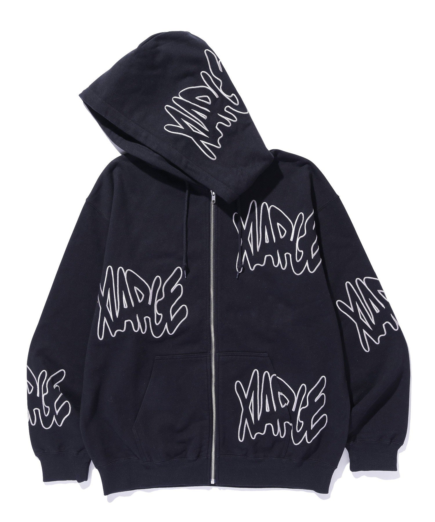 เสื้อฮู้ด XLARGE รุ่น Allover Logo Zip Hooded Sweatshirt