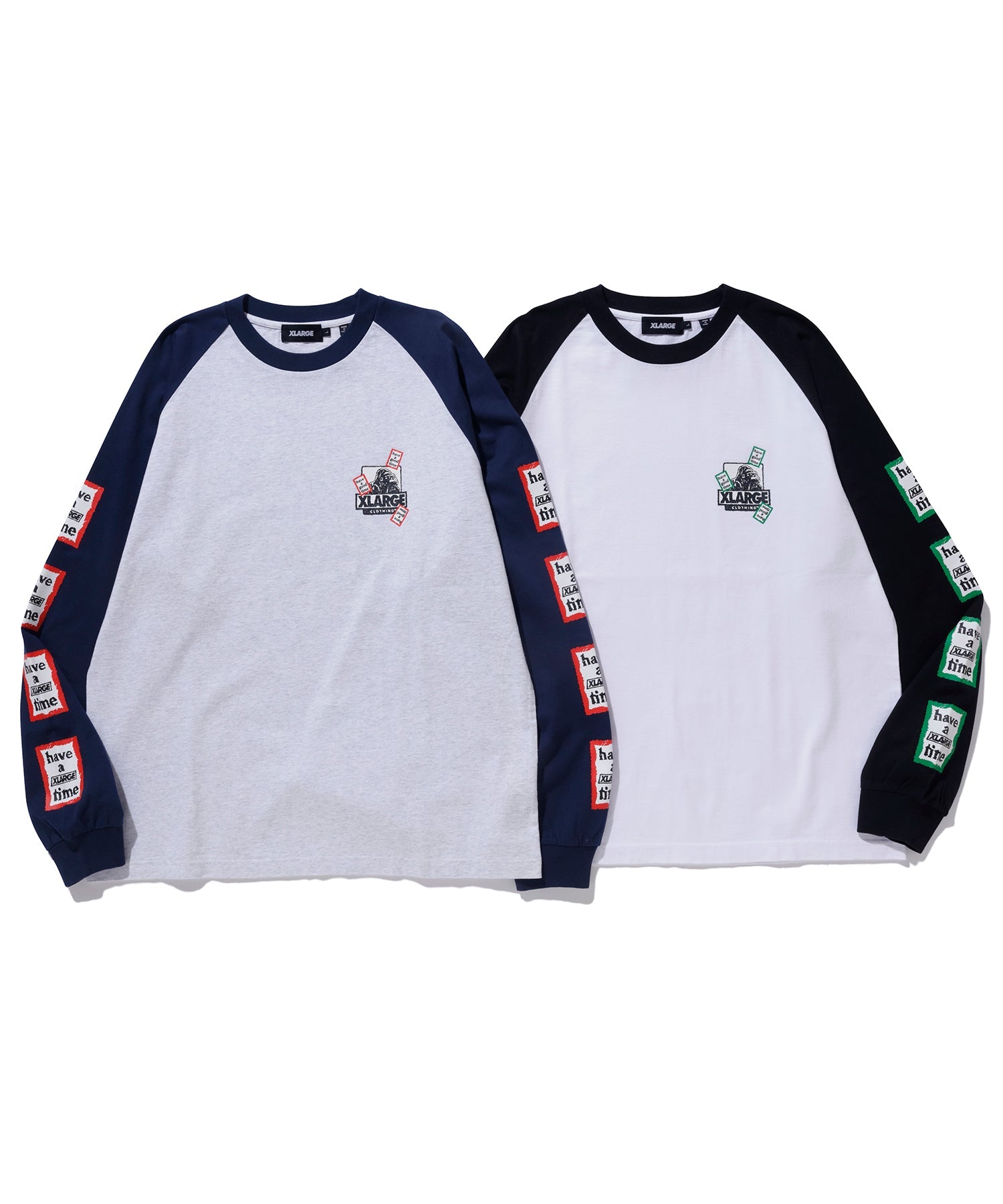 เสื้อยืดเเขนยาว XLARGE × have a good time Raglan L/S Tee