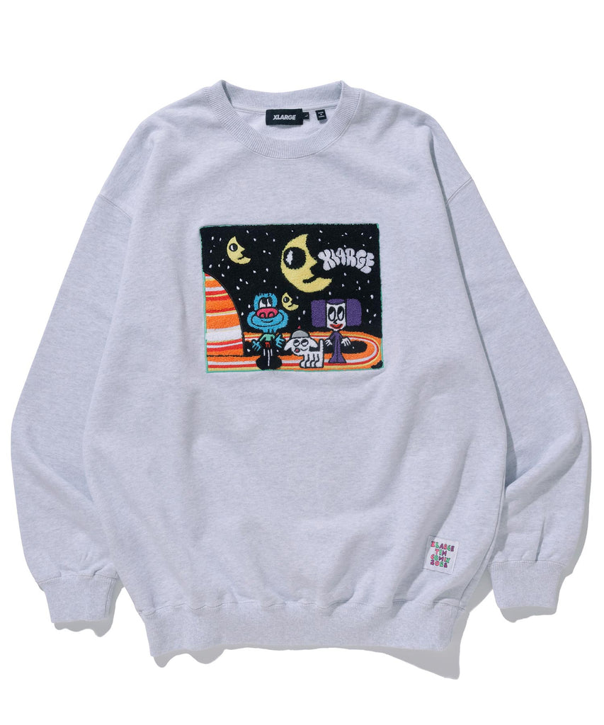 เสื้อหนาว XLARGE รุ่น Tim Comix Chenille Embroidered Crewneck