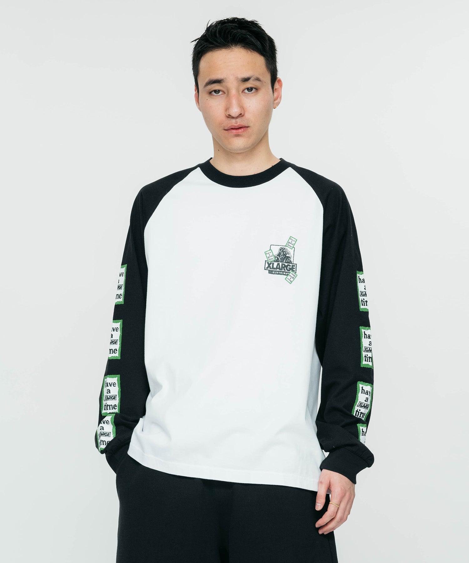 เสื้อยืดเเขนยาว XLARGE × have a good time Raglan L/S Tee