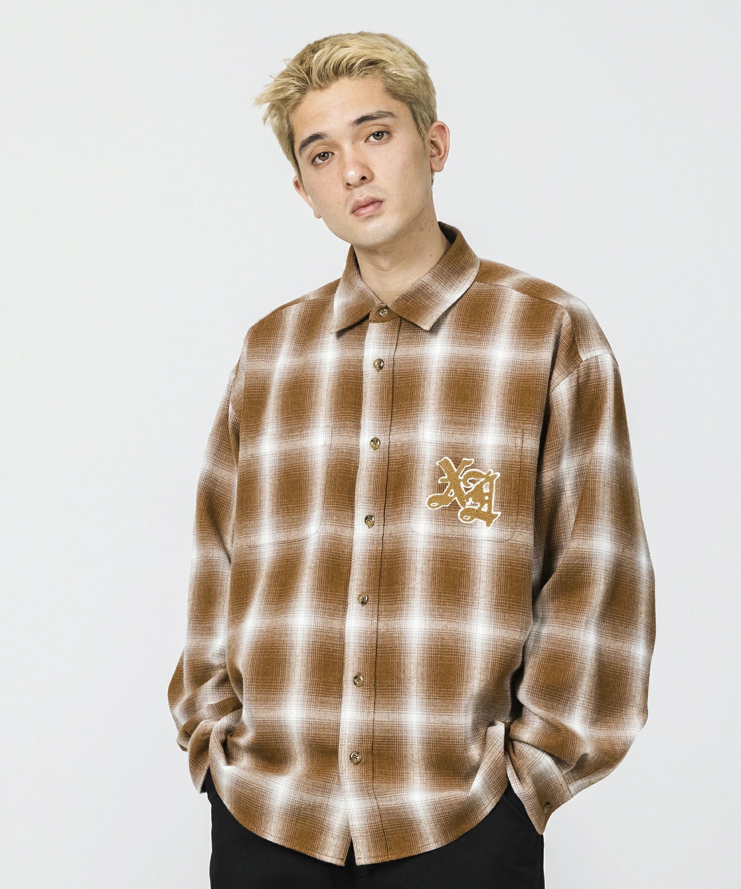 เสื้อเชิ้ต XLARGE รุ่น Patched Flannel Shirt – XLARGE Thailand